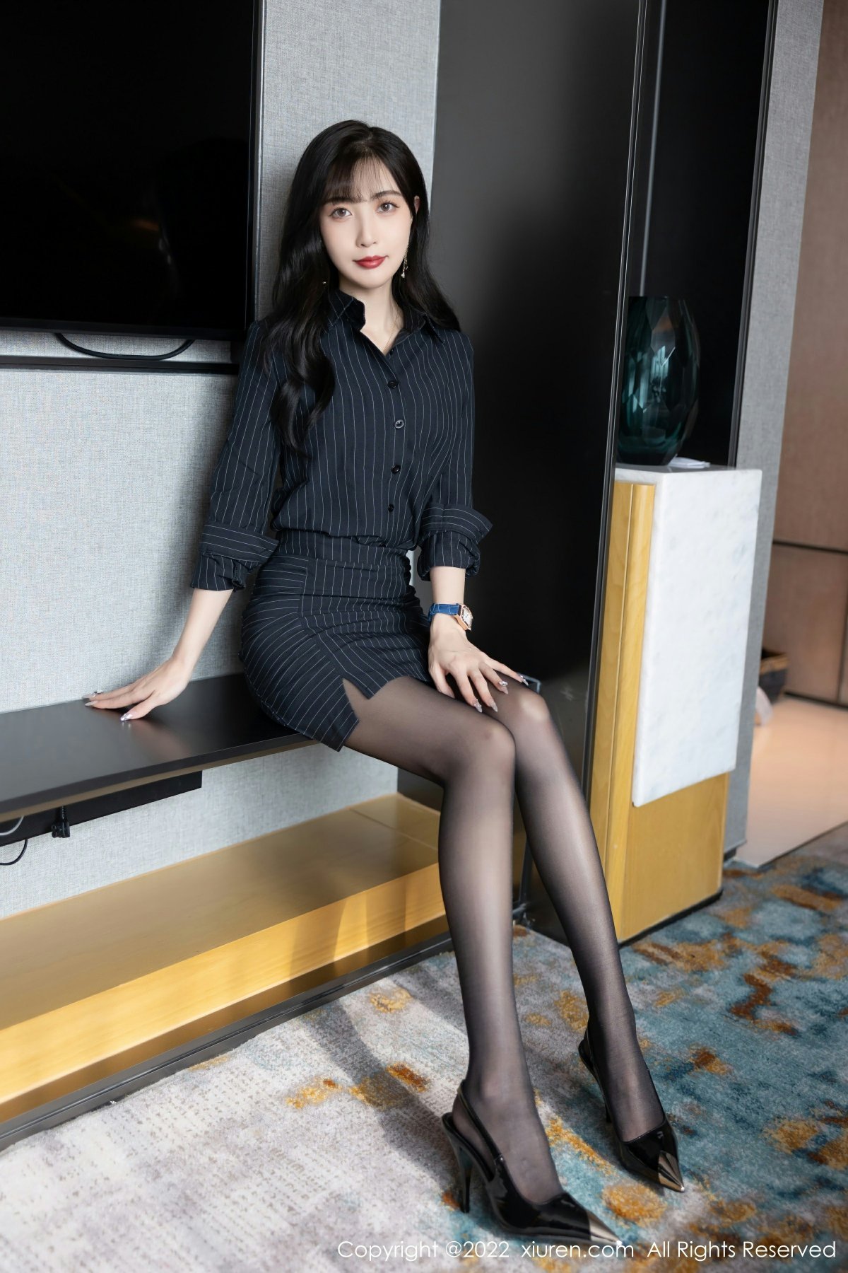 [XiuRen秀人网] 2022.07.27 No.5346 林星阑 性感黑色轻透蕾丝内衣 厦门旅拍写真 [87+1P]