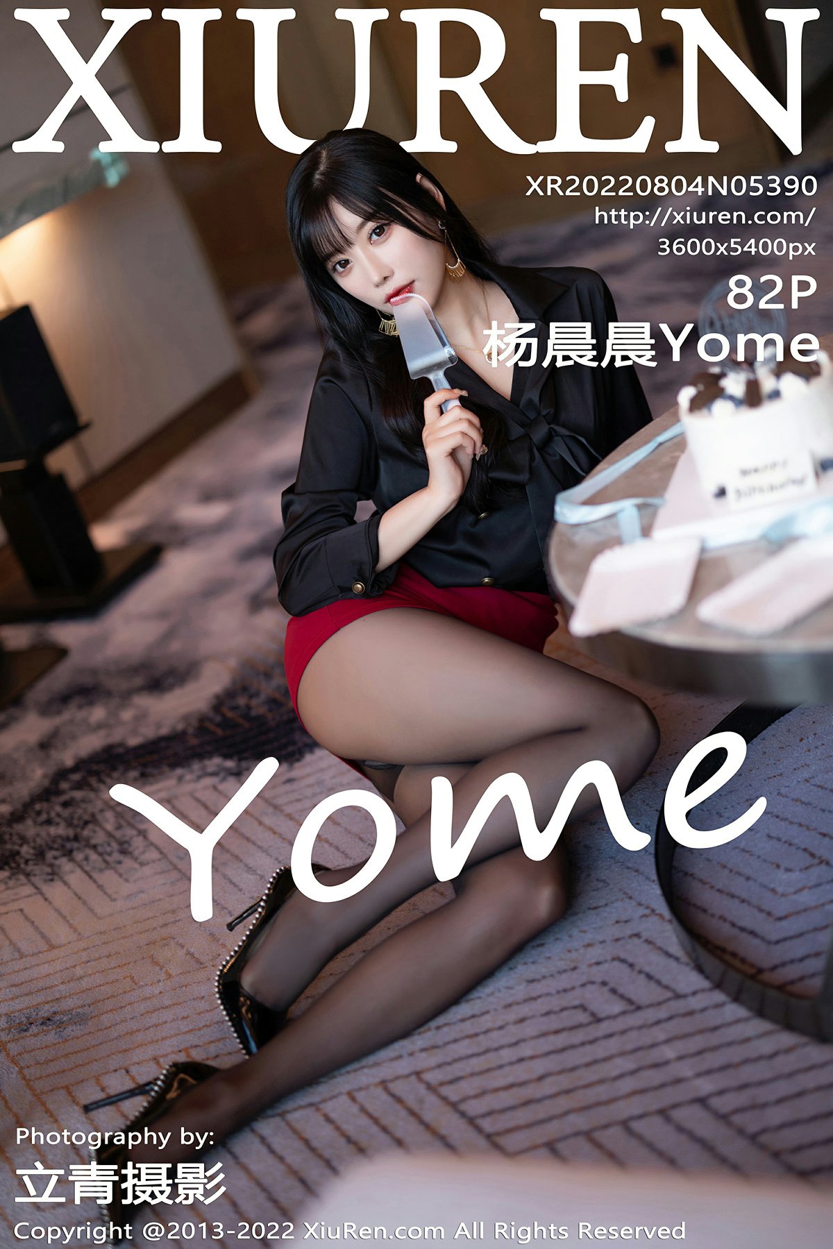 [XiuRen秀人网] 2022.08.04 No.5390 杨晨晨Yome 性感红色轻透蕾丝内衣 私房写真 [82+1P]