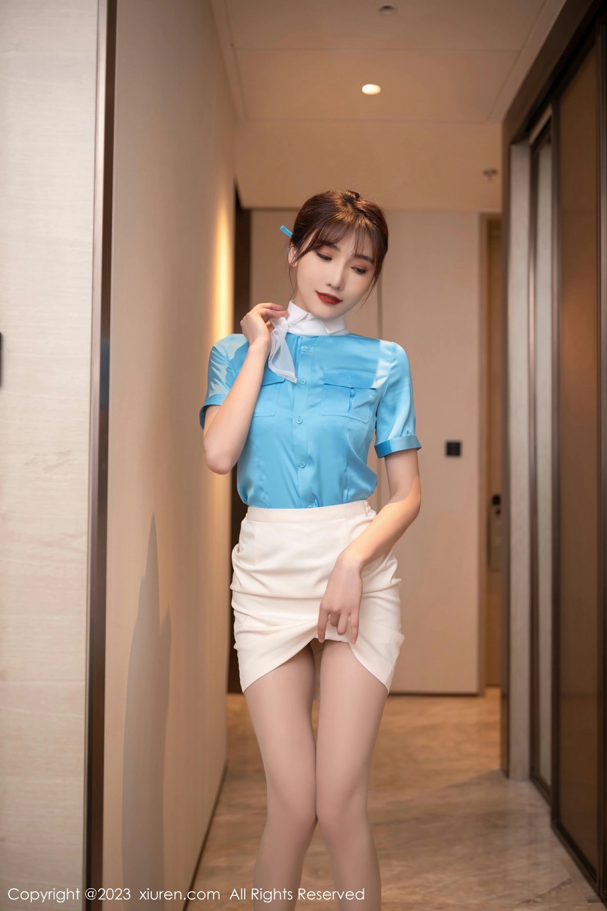 [XiuRen秀人网] 2023.03.23 No.6463 陆萱萱 大韩空姐制服 性感写真 [83+1P]