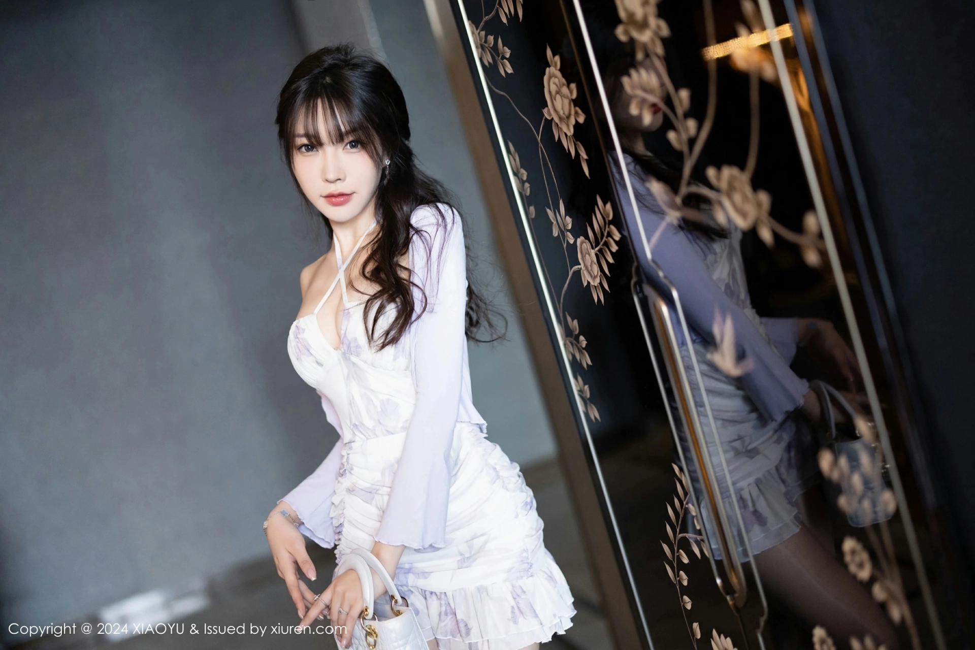 [XIAOYU语画界] 2024.03.25 VOL.1224 徐莉芝Booty 性感浅紫色连衣短裙 哈尔滨旅拍写真 [87+1P]