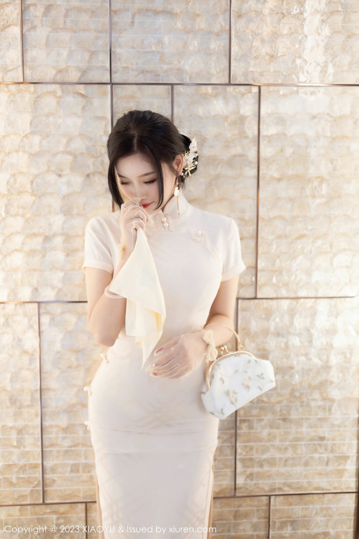 [XIAOYU语画界] 2023.03.03 VOL.978 杨晨晨Yome 白色典雅旗袍 性感写真 [85+1P]